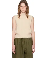 Acne Studios Beige Cable Vest Oatmeal