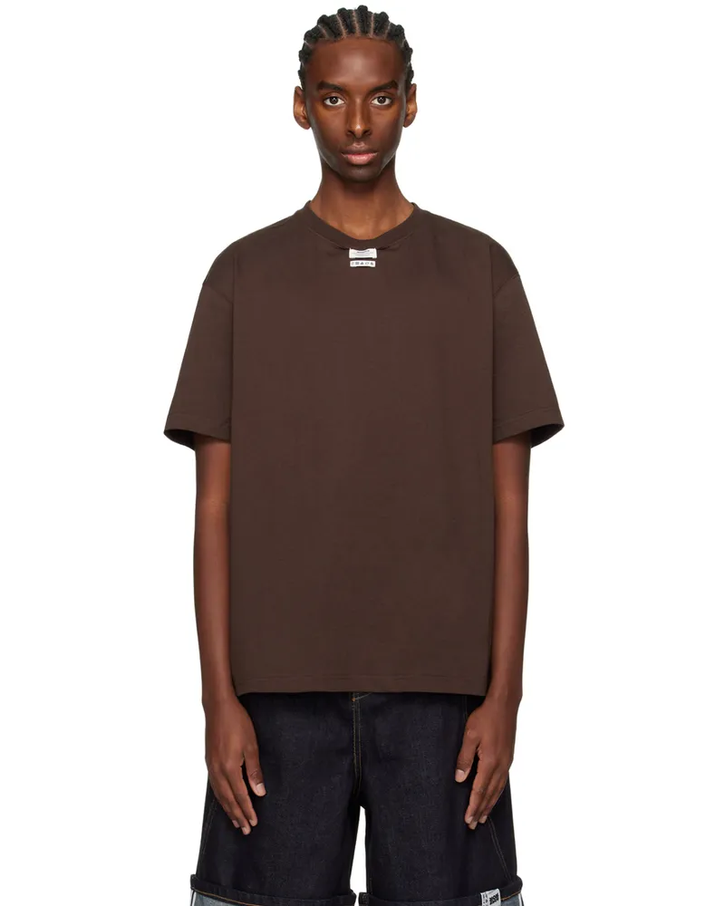 Adererror Brown Patch T-Shirt Brown