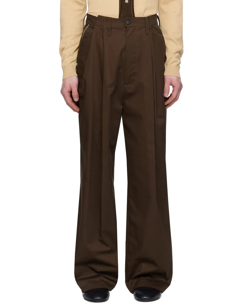Camiel Fortgens Brown Suit Trousers Brown