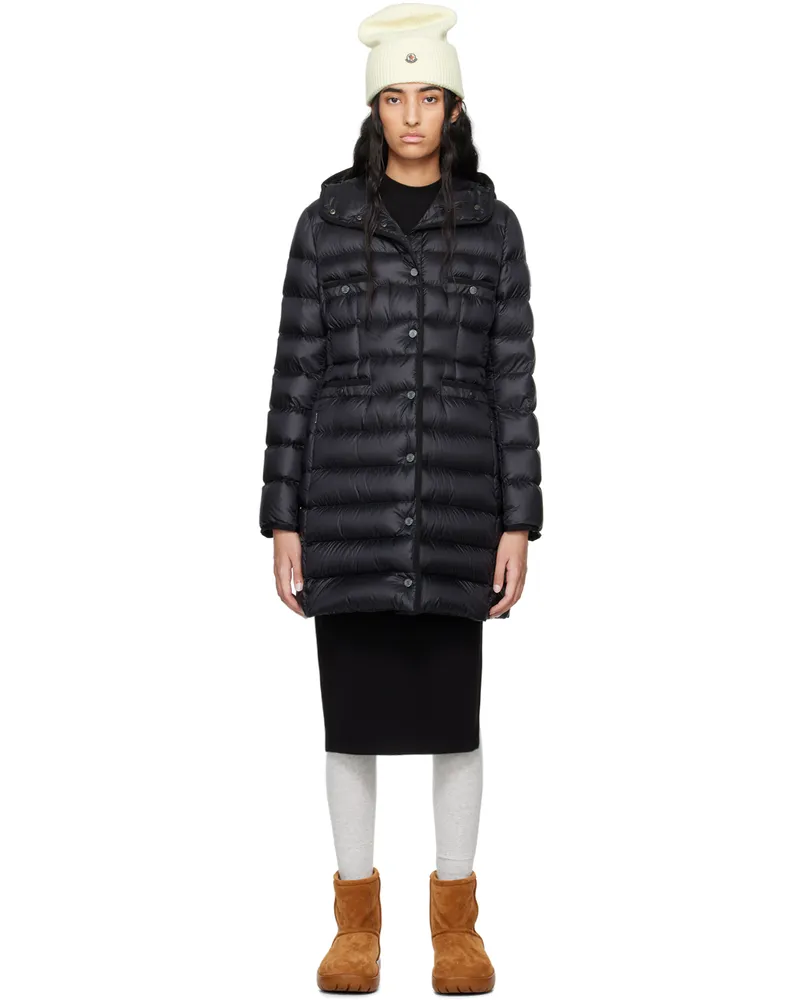 Moncler Black Hirma Down Coat 999