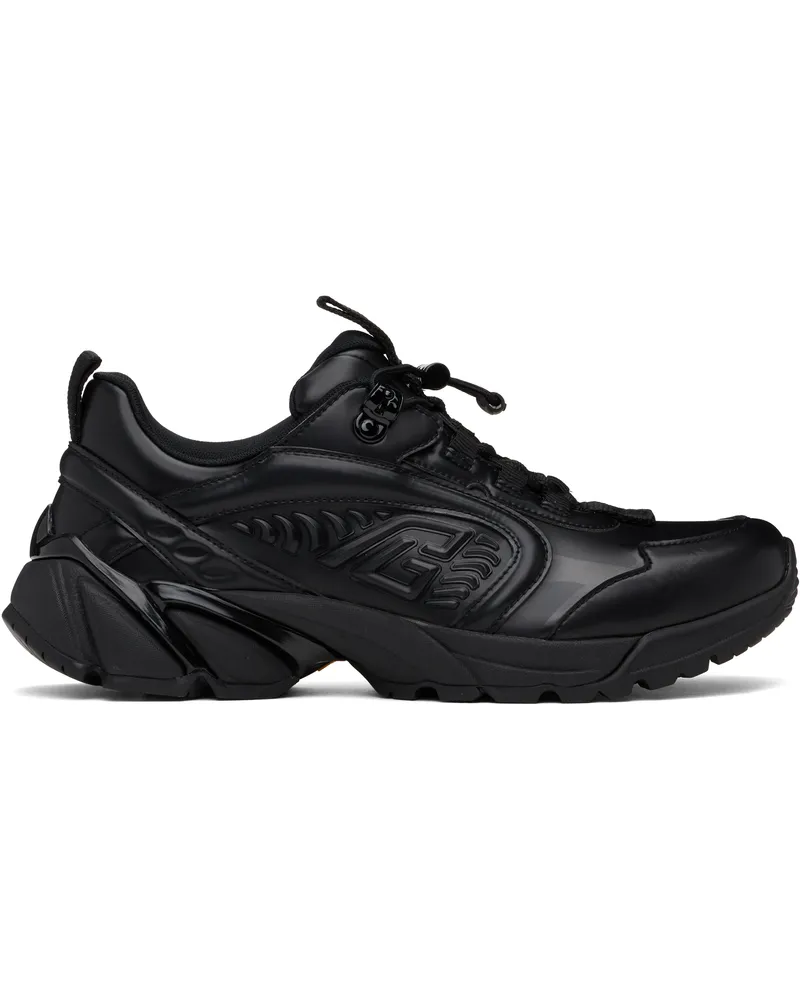 Balmain Black Cosmic Dust Sneakers 0pa