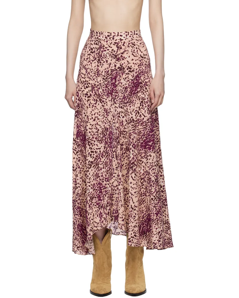 Isabel Marant Purple Sakura Maxi Skirt Purple