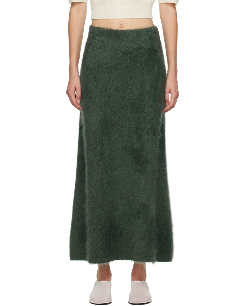 Lisa Yang Green Asta Midi Skirt Oz