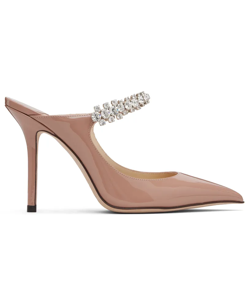 Jimmy Choo Pink Bing 100 Mules Ballet