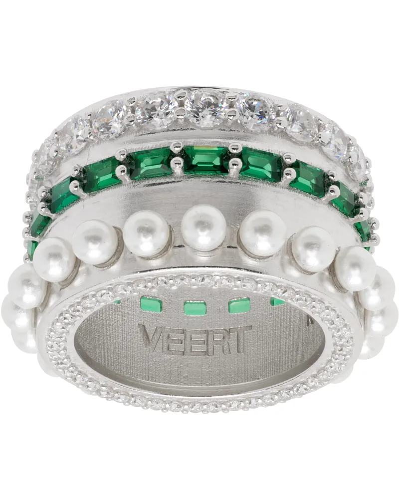 VEERT The Thick Layered' Ring White