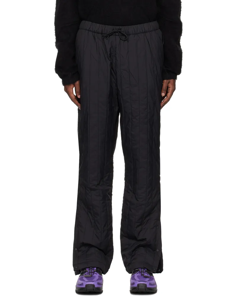 RAINS Black Banja Liner Regular Sweatpants 01