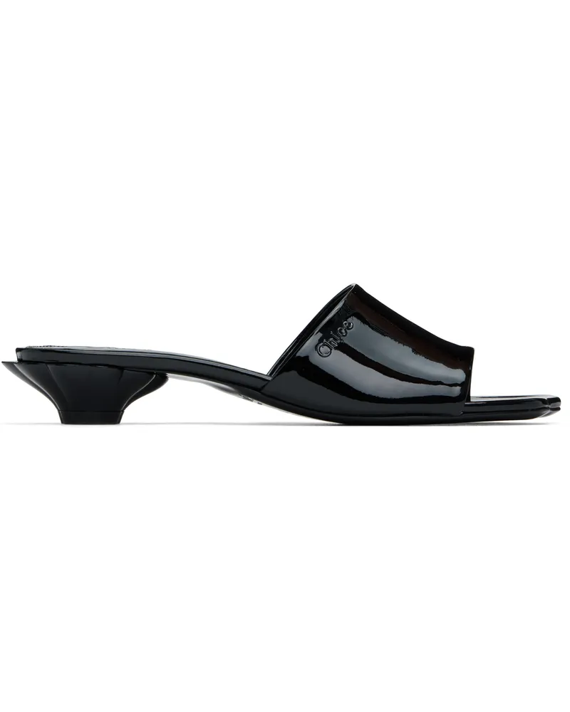 Chloé Black Flower Sandals 001