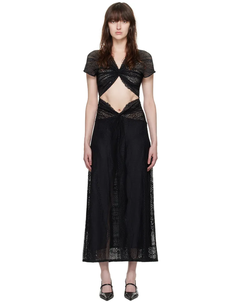 Beaufille SSENSE Exclusive Black Sassen Maxi Dress Black
