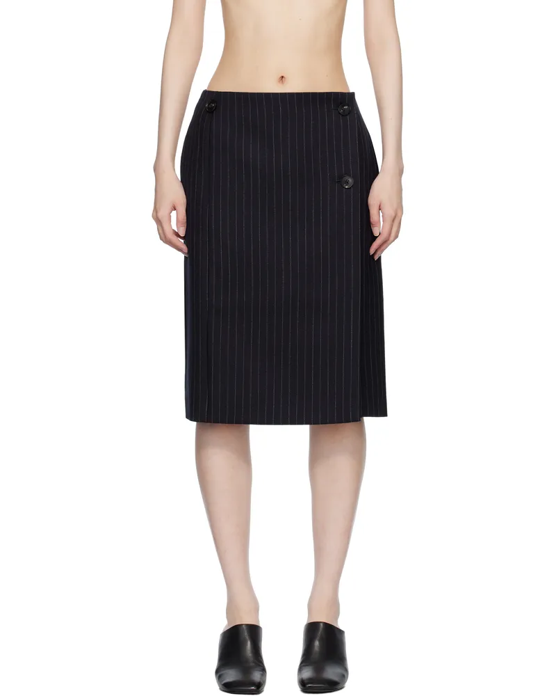 Co Navy Wrap Miniskirt 418