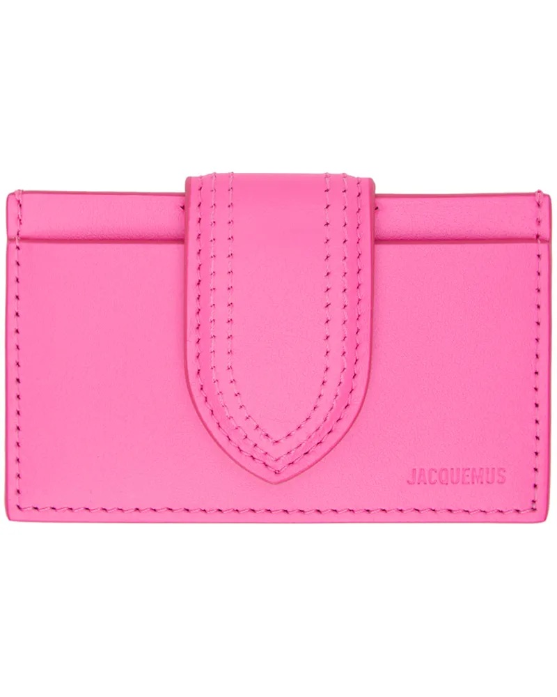 Jacquemus Pink 'Le Porte Carte Bambino' Card Holder 434