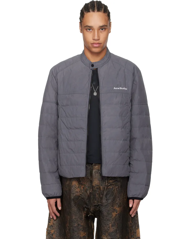 Acne Studios Blue Down Jacket Aan