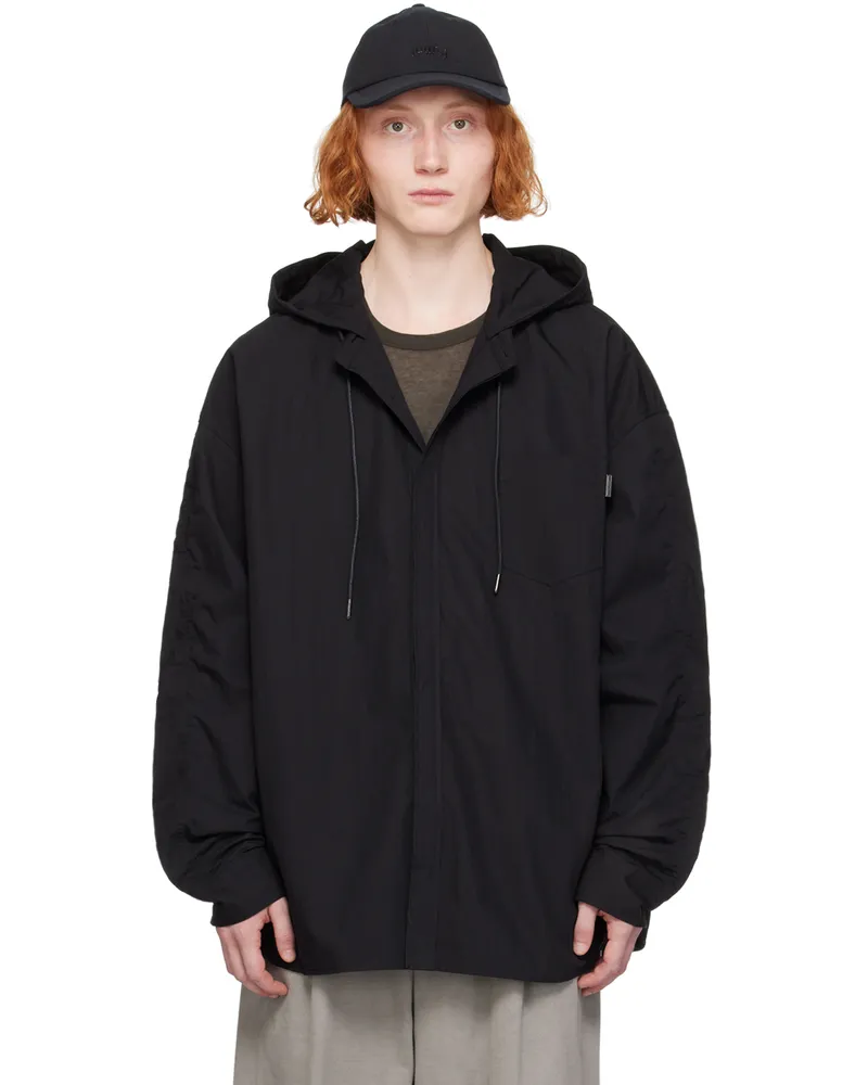 JUUN.J Black Cotton & Nylon Jacket 5