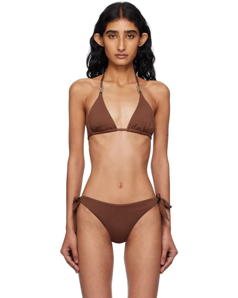 Max Mara Brown Alex Bikini Top 004