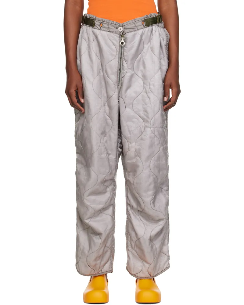NotSoNormal Grey Puff Trousers Grey