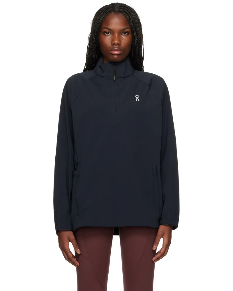 ON Black All-Day Half-Zip Jacket Black