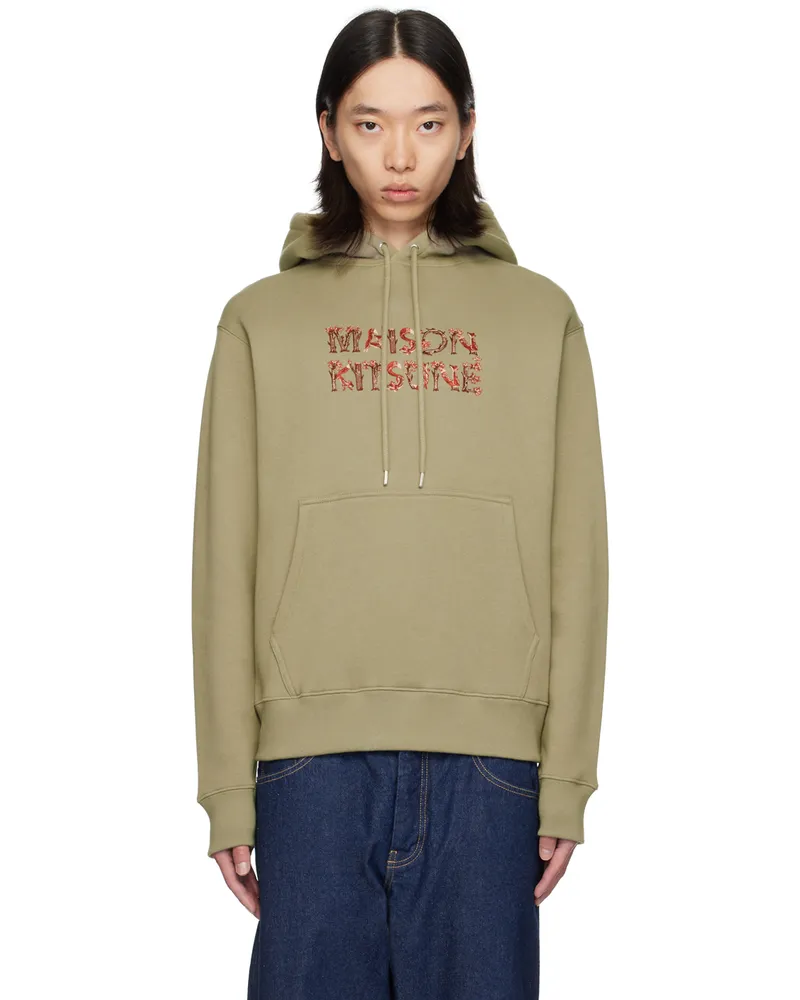 Kitsuné Green Woodland Alphabet Hoodie P131