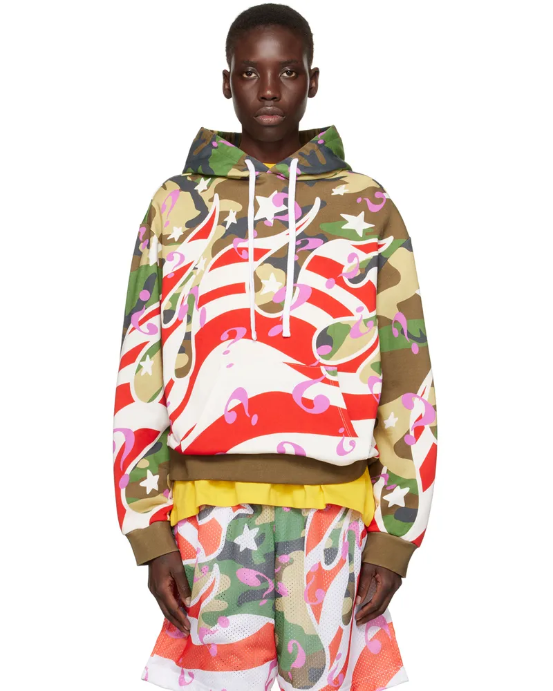 Sky High Farm Workwear Multicolor Flame Hoodie 2