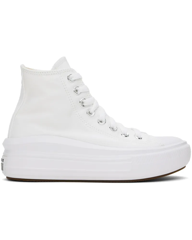 Converse White Chuck Taylor All Star Move High Top Sneakers White