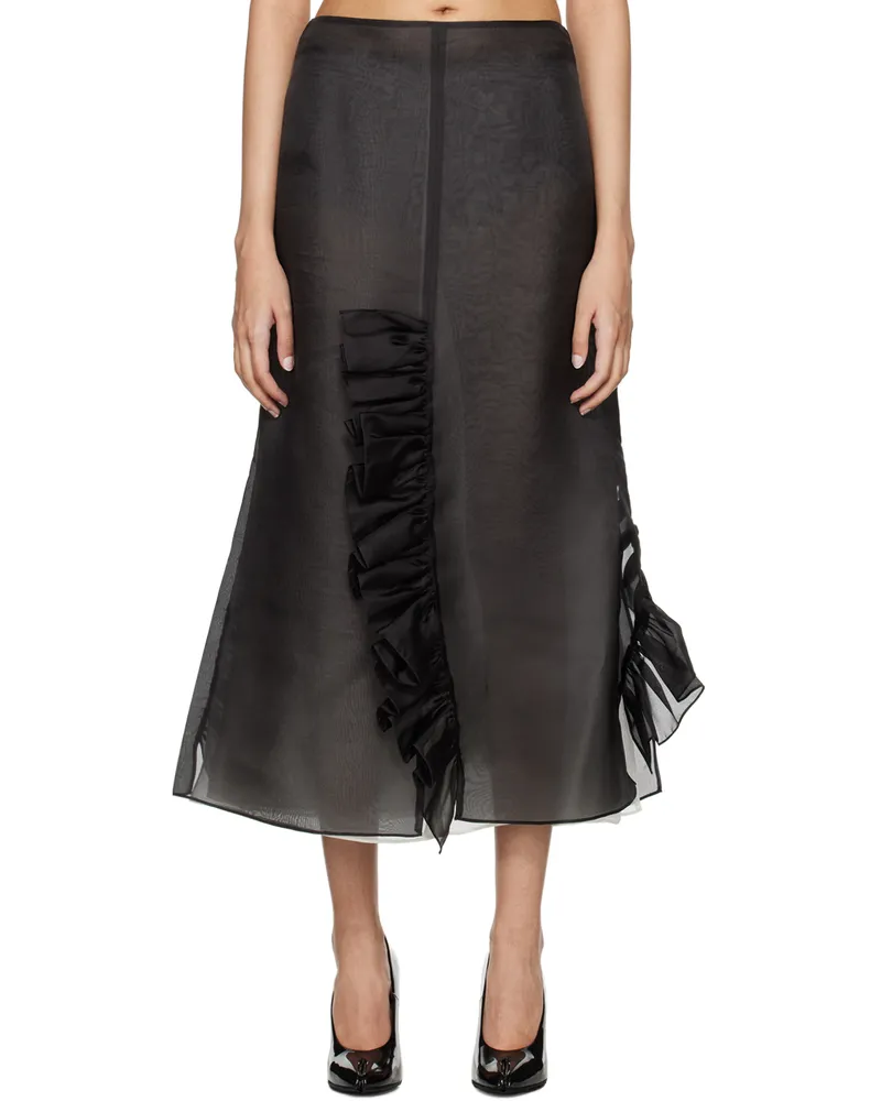 BITE Studios Black Radieux Midi Skirt Black