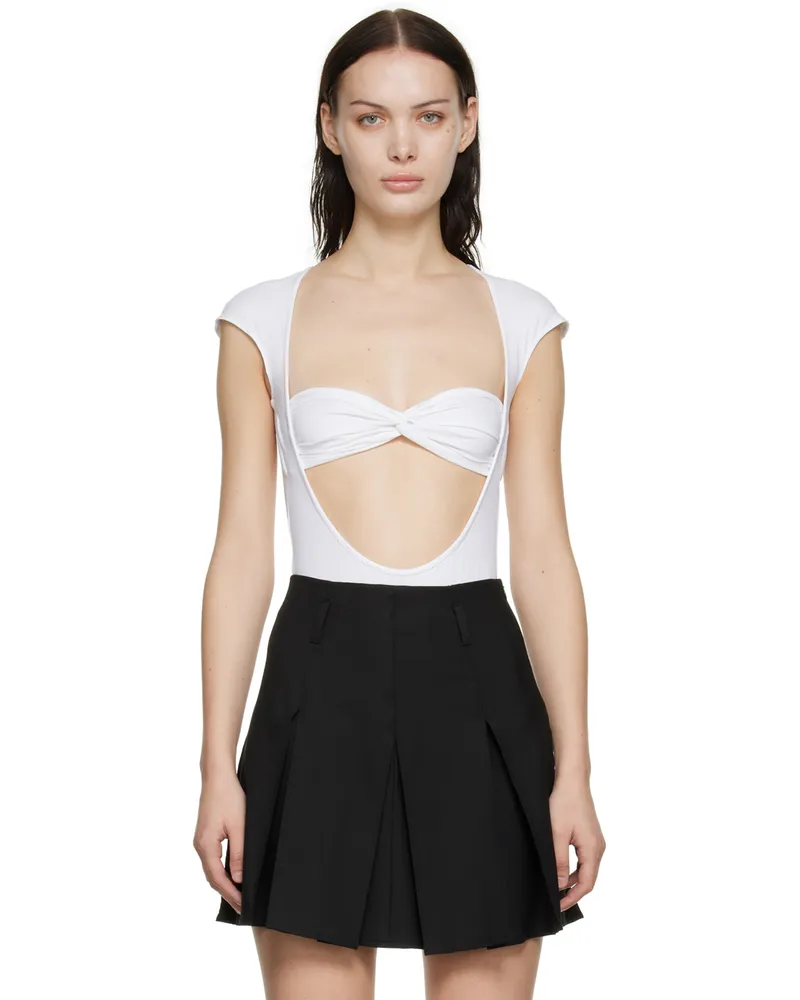 Beaufille SSENSE Exclusive White Baes Bodysuit White
