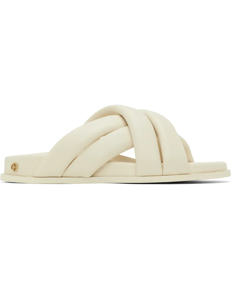 Anine Bing Off-White Lizzie Sandals Ivory