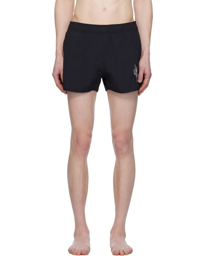 Isabel Marant Black Vincente Swim Shorts Faded