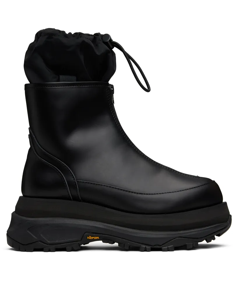 Sacai Black Zip Up Boots 001