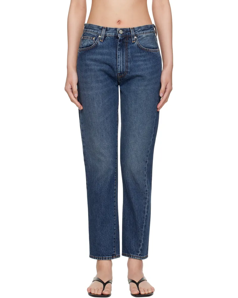Totême Blue Twisted Seam Jeans Washed