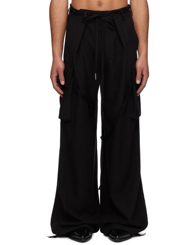 Ann Demeulemeester Black Iben Cargo Pants Black