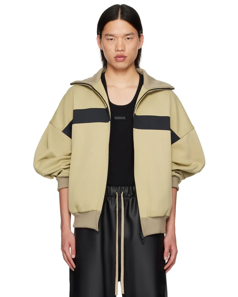 Fear of God Beige Stripe Track Jacket Dune