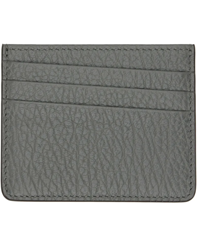 Maison Margiela Gray Slim 6CC Card Holder T8127