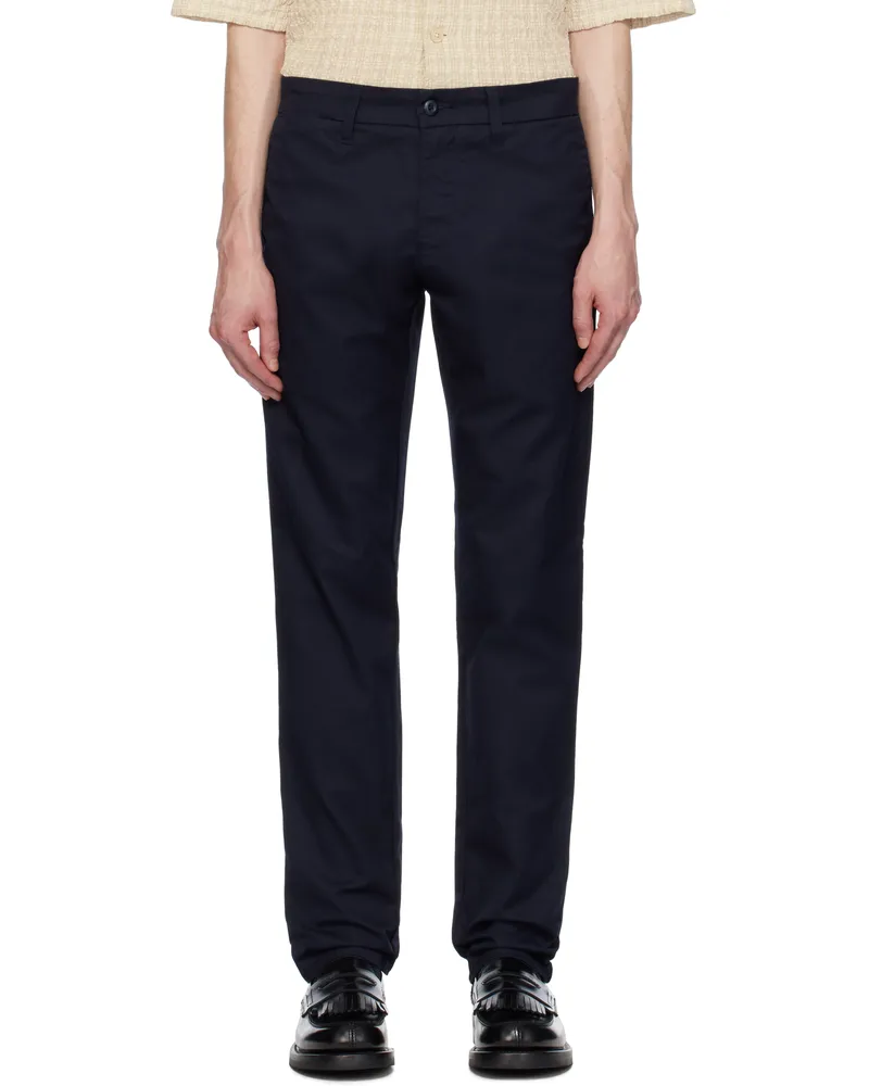 Carhartt WIP Navy Sid Trousers 1c02