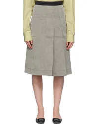 Saks Potts Gray Wimbledon Midi Skirt Pepper