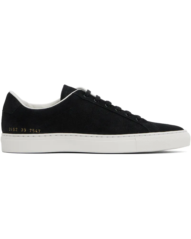Common Projects Black Retro Suede Sneakers 7547