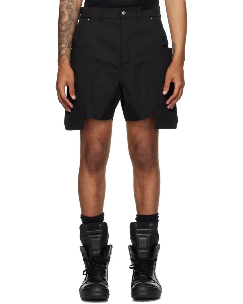 Rick Owens Black Concordians Stefan Cargo Shorts 09