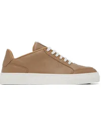 Max Mara Tan Damier Sneakers Camel