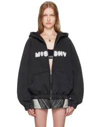 MISBHV Black Community Zipped Hoodie Washed