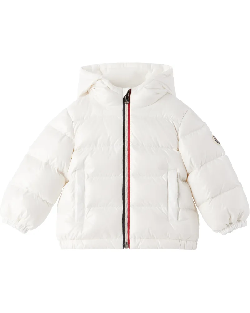 Moncler Baby White New Aubert Hooded Down Jacket 031