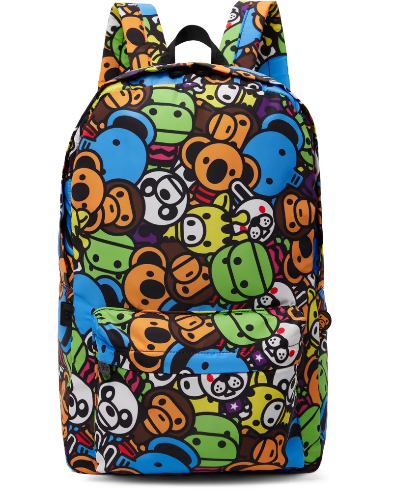 BAPE Multicolor Baby Milo Large Backpack Mlx