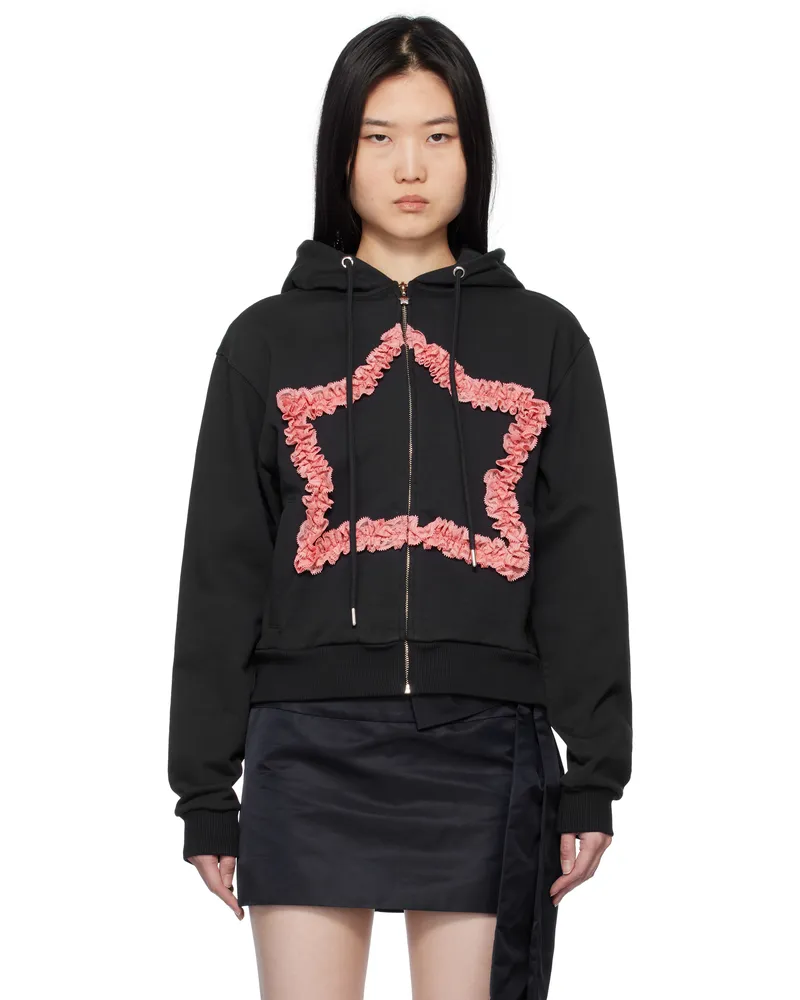 Sandy Liang Black Regina Hoodie Black
