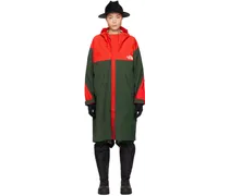Red & Green The North Face Edition Geodesic Coat