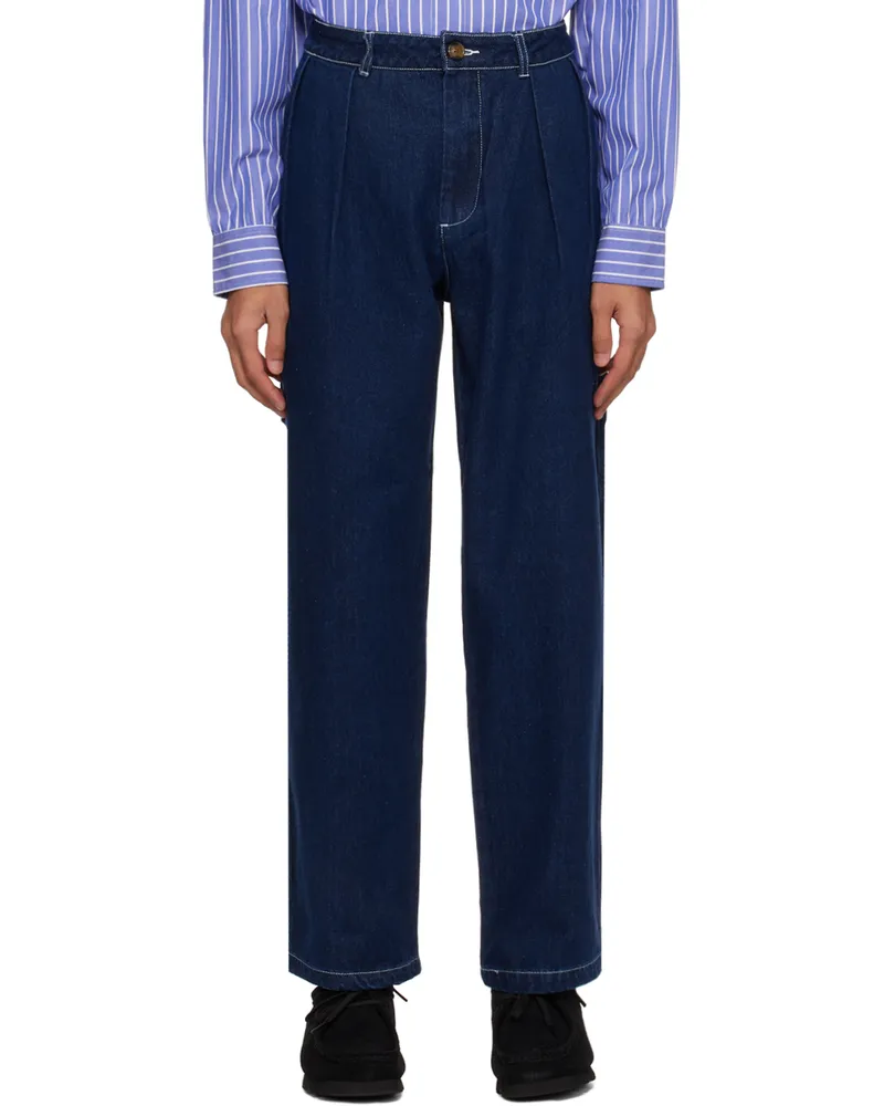 Pop Trading Company Indigo 'Pop' Hewitt Jeans Rinsed