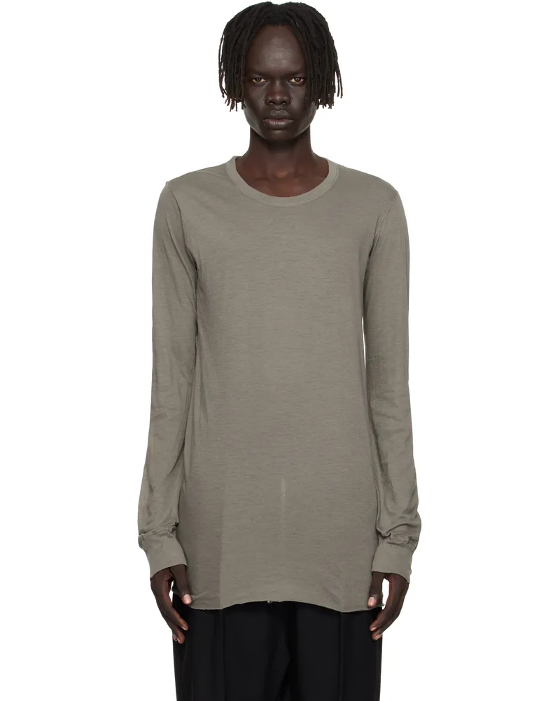 Rick Owens Gray Concordians Basic LS T-shirt 34