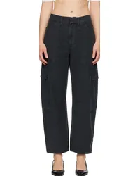 Citizens of humanity Black Marcelle Low Slung Easy Cargo Pants Wblk