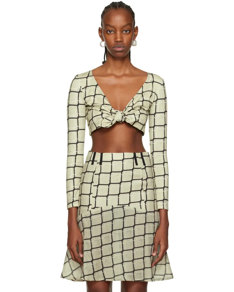 Helena Manzano Green Nudo Blouse Sand
