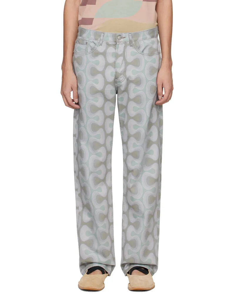 Dries van Noten Blue Straight Jeans 608