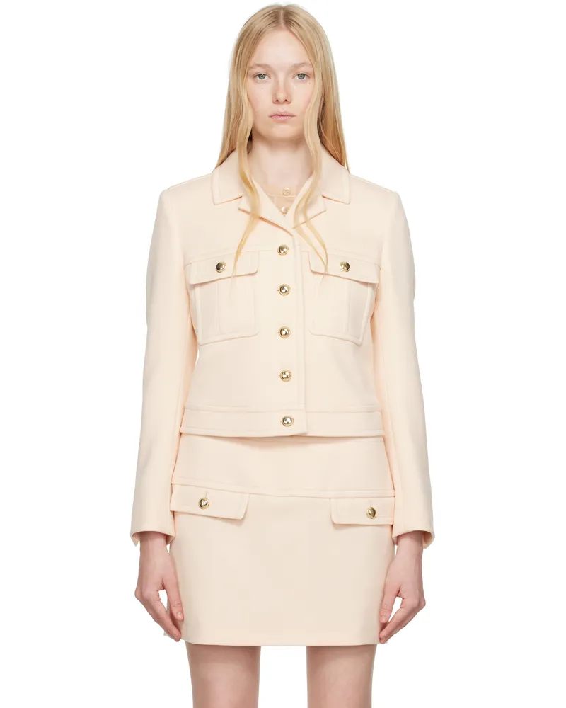 Tom Ford Pink Cropped Safari Jacket Dp067