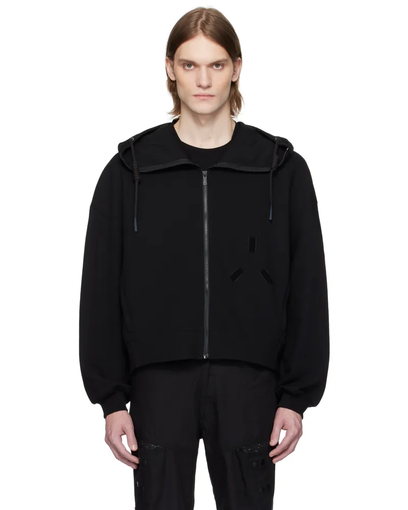 A. A. Spectrum Black Mellows Zip Up Hoodie Black