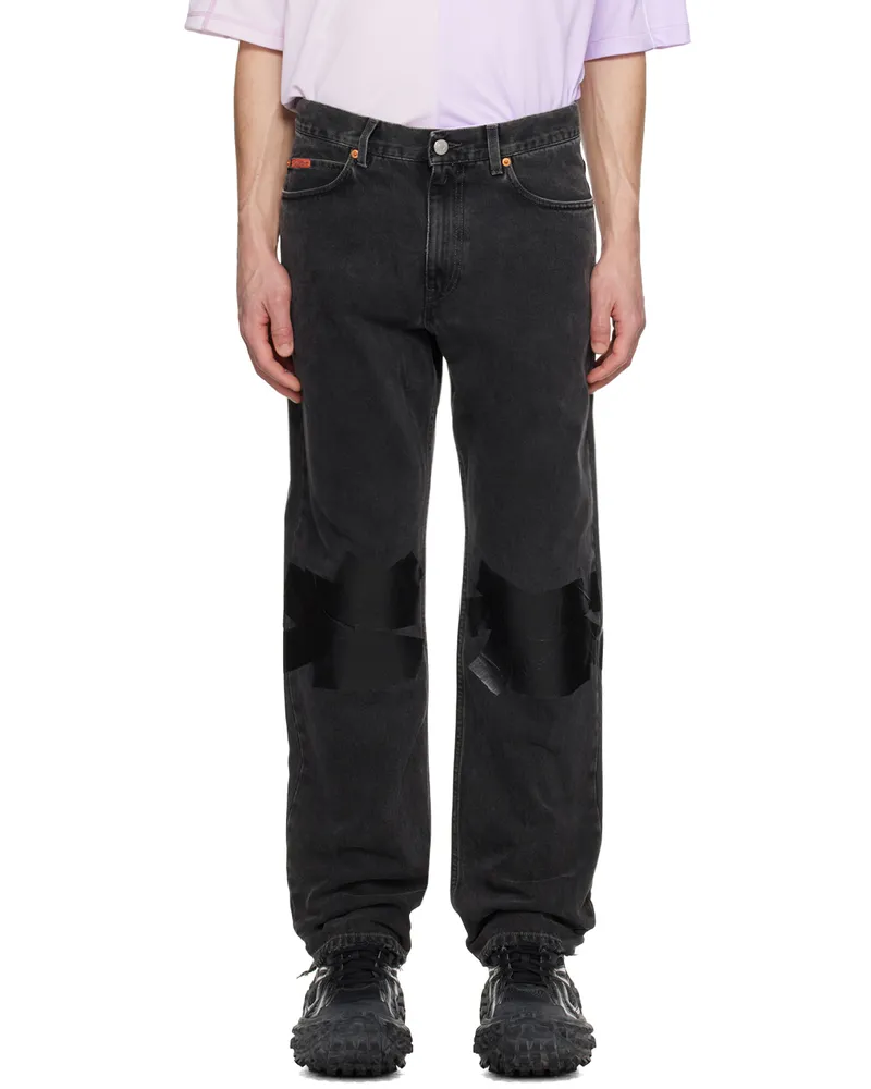 Martine Rose Black Relaxed-Fit Jeans Black