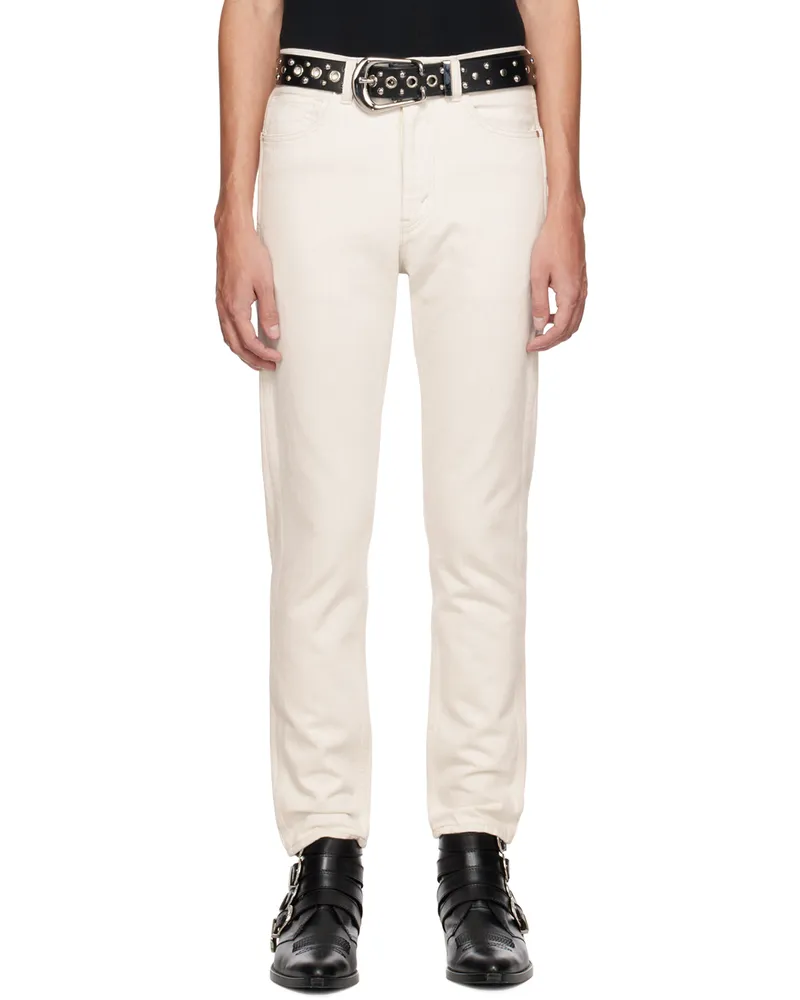 The Letters Off-White Tapered Jeans Ecru